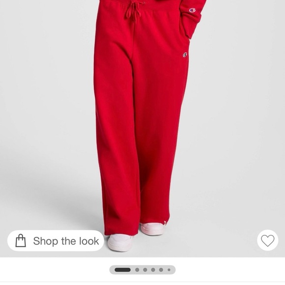Champion two piece zip up hoodie and sweatpants set—red - Picture 5 of 6